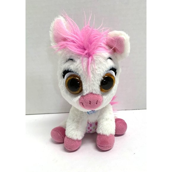 Disney Jr TOTS Care For Me Pony White Pink Plush Stuffed Animal Toy 7 in Tall Ho - Picture 1 of 6